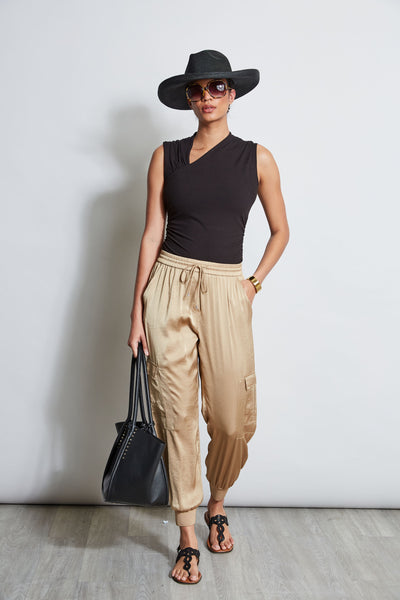 Satin Cargo Pant Image 5