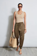 Satin Cargo Pant