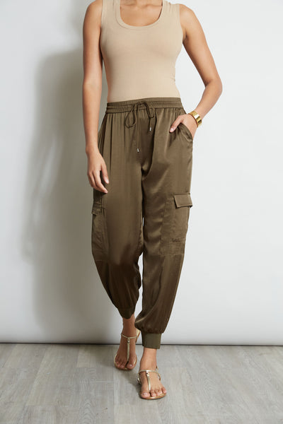 Satin Cargo Pant Image 3