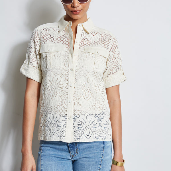 2点SET elchele/エルチェレ LACE UNIVERSAL TEE LACE UNIVERSAL TEE