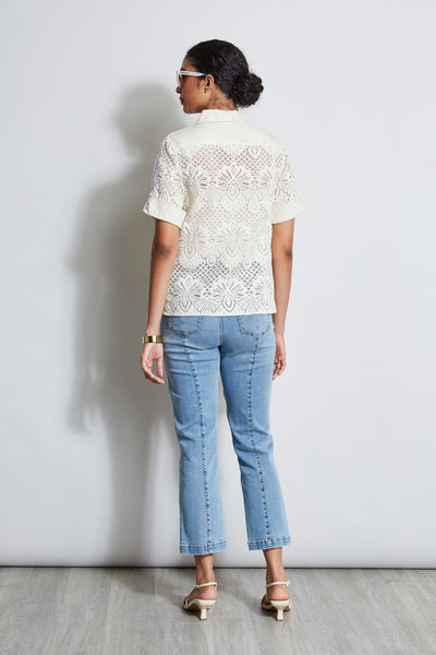 Short Sleeve Lace Utility Shirt Image 5