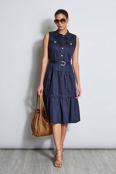 Cotton Utility Dress Image 4