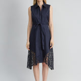 Cotton Lace Hem Dress