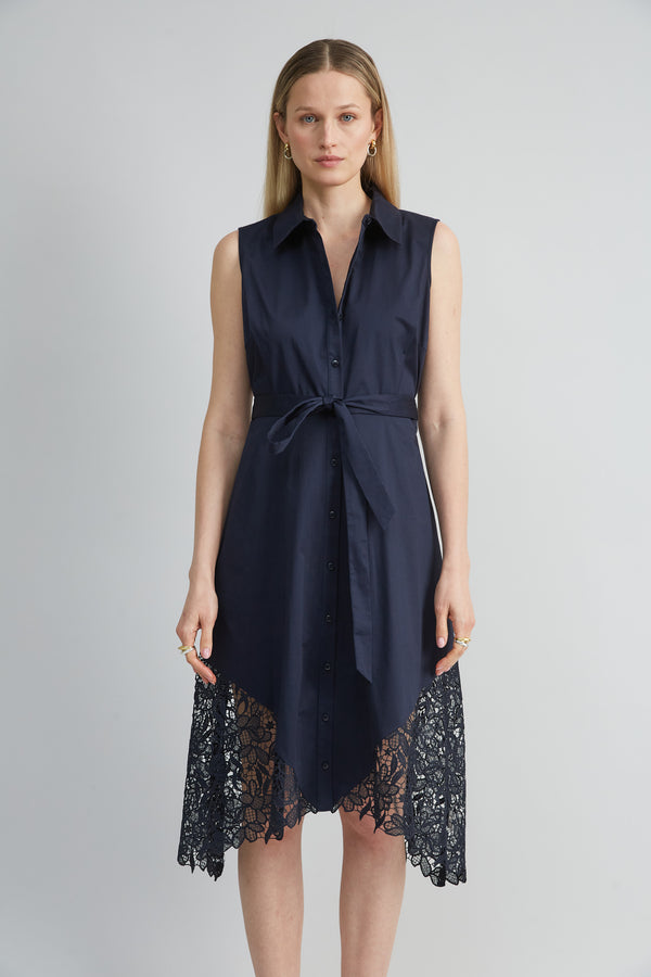 Cotton Lace Hem Dress