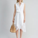 Cotton Lace Hem Dress