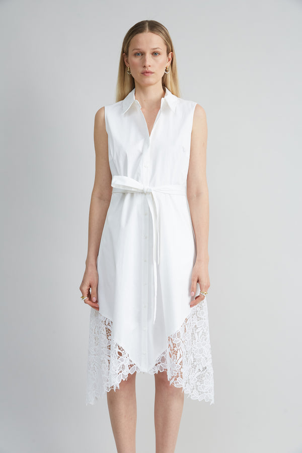 Cotton Lace Hem Dress
