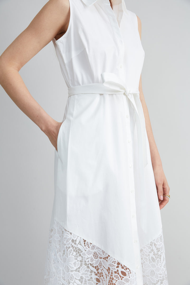 Cotton Lace Hem Dress