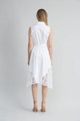Cotton Lace Hem Dress