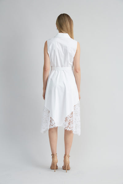 Cotton Lace Hem Dress Image 4