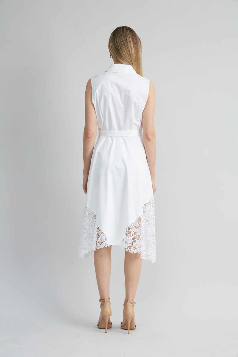 Cotton Lace Hem Dress