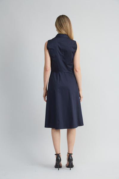 Sleeveless Cotton Tie Dress Image 4