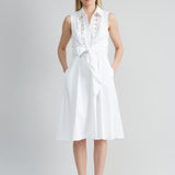 Sleeveless Cotton Tie Dress