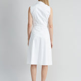 Sleeveless Cotton Tie Dress