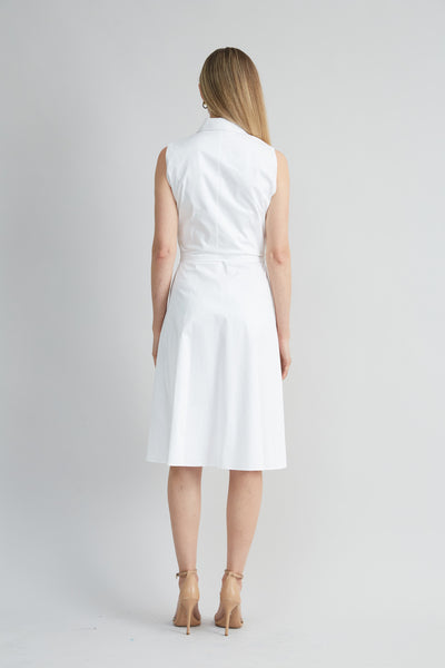 Sleeveless Cotton Tie Dress Image 5