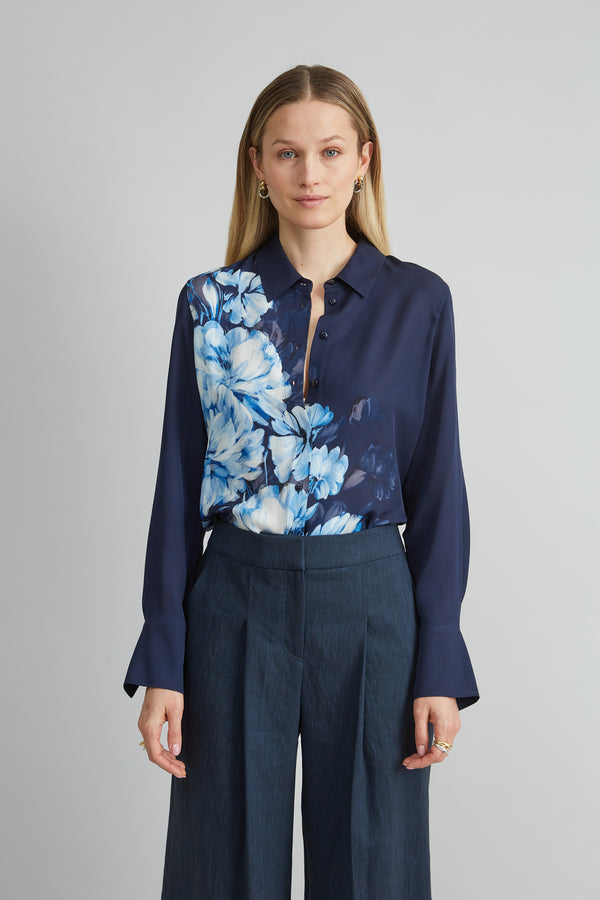 Silk Midnight Shadow Shirt