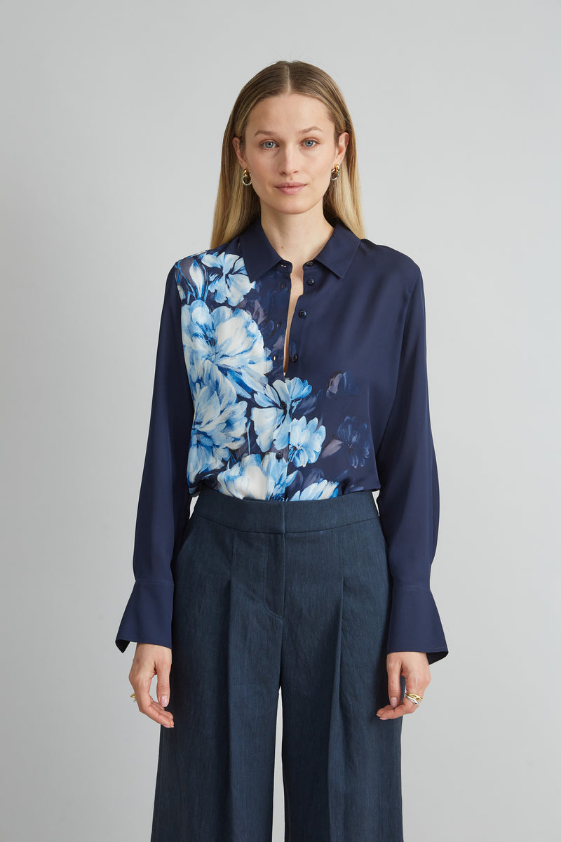 Silk Midnight Shadow Shirt