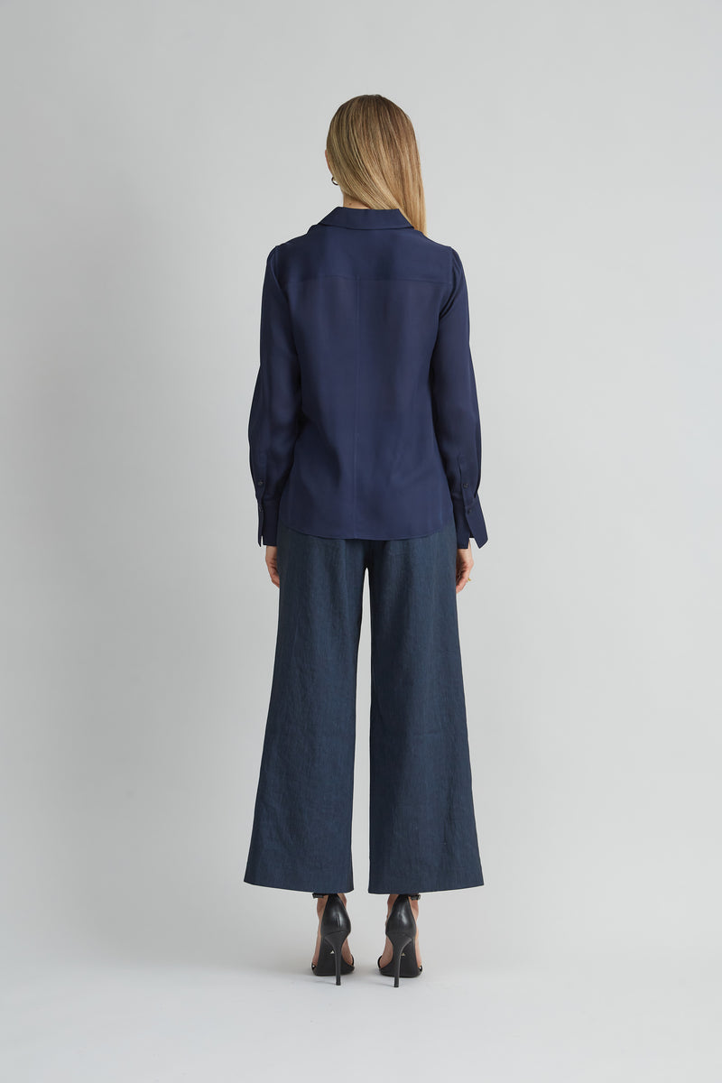 Silk Midnight Shadow Shirt