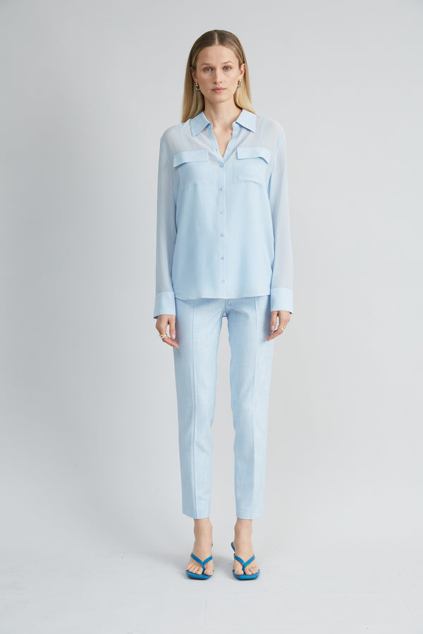 Silk Utility Texture Shirt