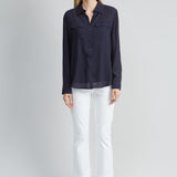 Silk Texture Utility Shirt