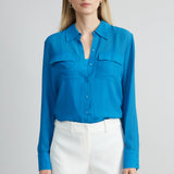 Silk Texture Utility Shirt
