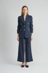 Pleated Linen Pant