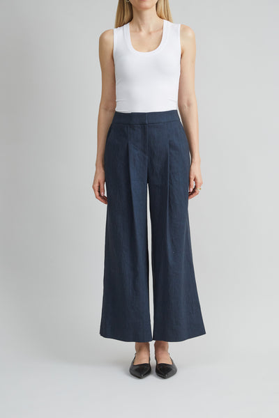Pleated Linen Pant Image 1