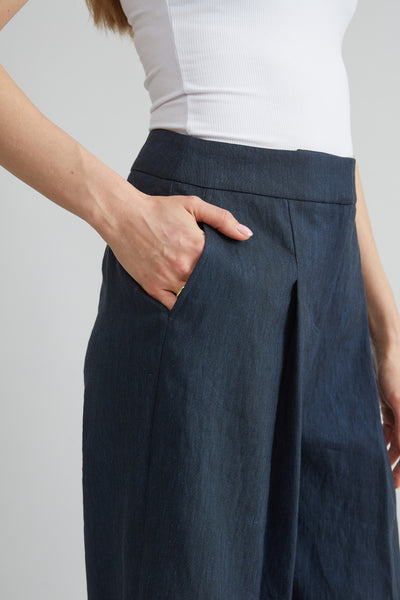Pleated Linen Pant Image 4