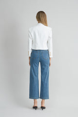 Cropped Linen Jacket