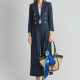 Cropped Linen Jacket