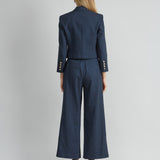 Cropped Linen Jacket
