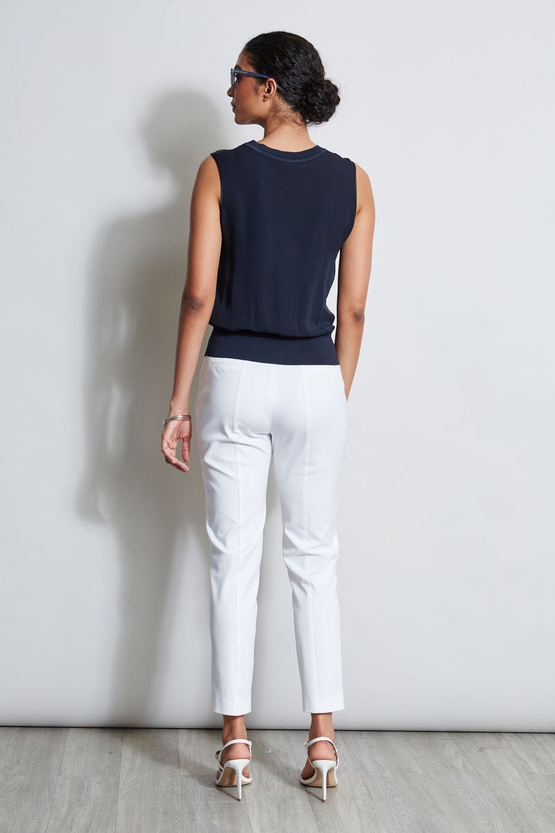 Silk Satin Rib Shirt