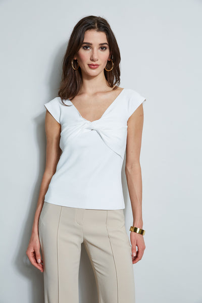 Off-Shoulder Twist Sweater