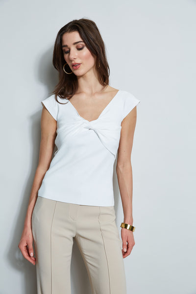 Off-Shoulder Twist Sweater