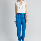Satin Belted Cargo Pant