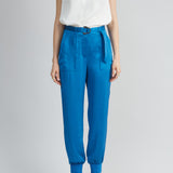 Satin Belted Cargo Pant