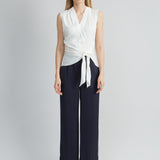 Silk Side Tie Shirt
