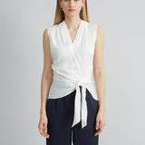 Silk Side Tie Shirt