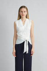 Silk Side Tie Shirt