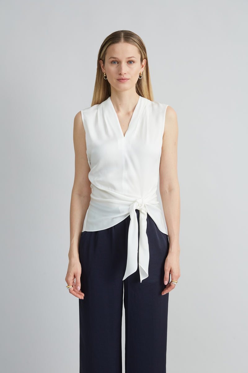 Silk Side Tie Shirt