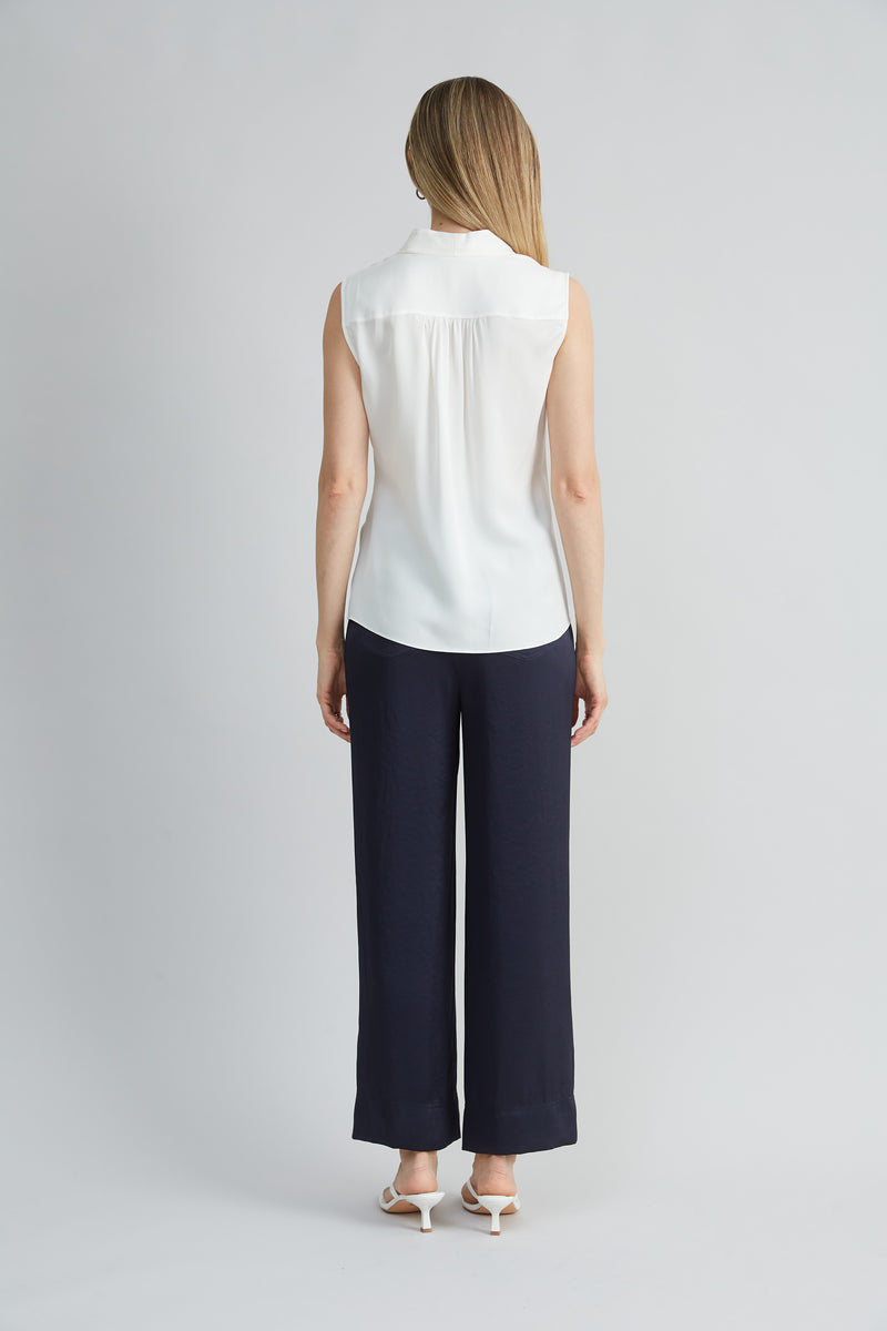Silk Side Tie Shirt