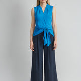 Silk Side Tie Shirt