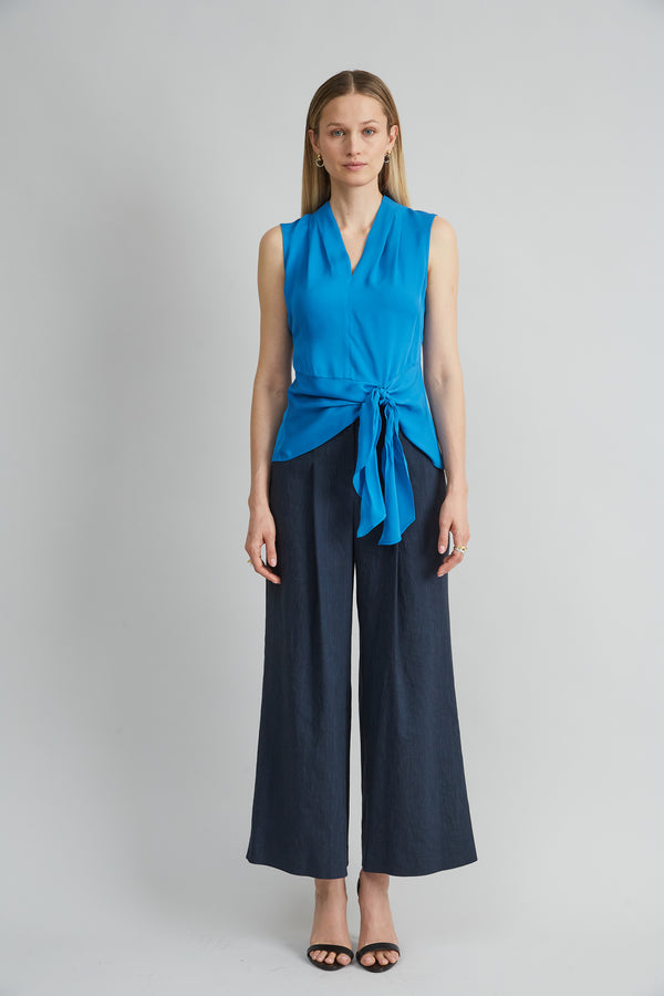 Silk Side Tie Shirt