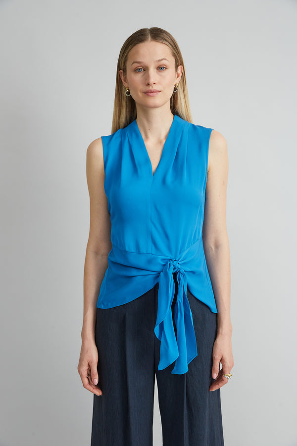 Silk Side Tie Shirt