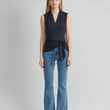 Silk Side Tie Shirt
