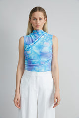 Watercolor Garden Mesh Knit