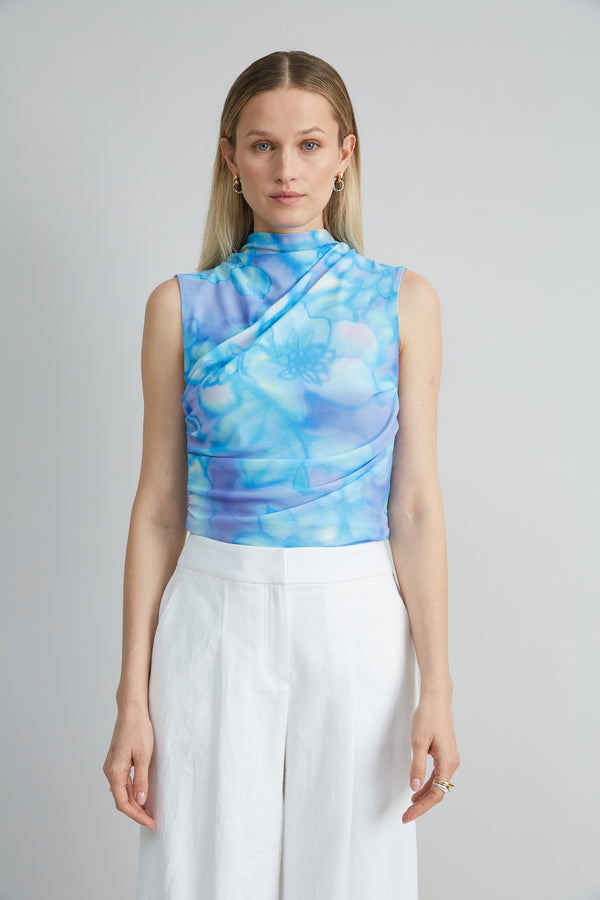 Watercolor Garden Mesh Knit