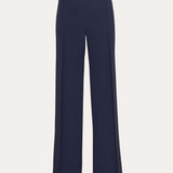 Crepe Overlay Slit Pant