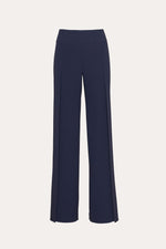 Crepe Overlay Slit Pant