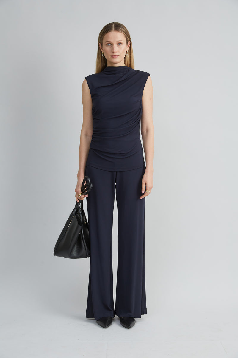 Matte Jersey Wide Leg Pant