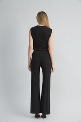 Matte Jersey Wide Leg Pant
